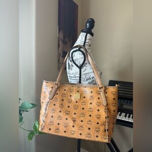 MCM Cognac Shoppers Tote bag